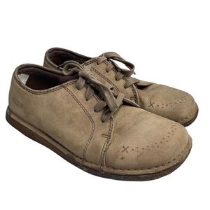 Keen Sierra women Lace Up Oxford Nubuck Leather Brown Size 7.5 model 1009331